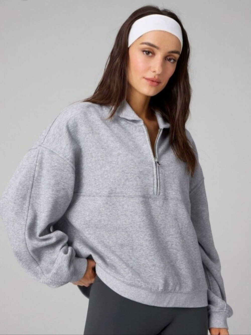 Fabletics Cozy Fleece Half-zip Pullover Sz Large Women's NWT